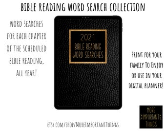 132 Bible Reading Word Search Leviticus 18 - Judges 14 | The More Important Things |  Pioneer Gift | Family Worship Activity | JW Games