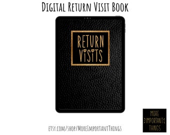 Digital Return Visit Book and Service Tracker Bundle |  The More Important Things | Pioneer Planner | JW Planner