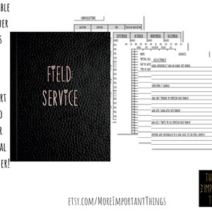 Digital Return Visit Book and Service Tracker Bundle The More Important Things Pioneer Planner JW Planner image 6