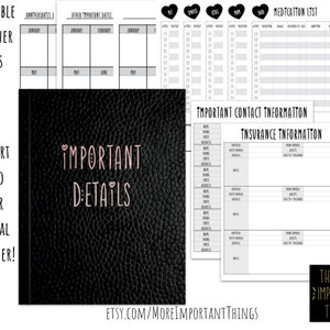 Printable Undated Digital Planner & Gratitude Journal The More Important Things Pioneer Planner JW Planner image 8