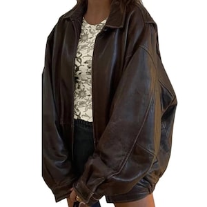 Leather bomber jacket hot sale