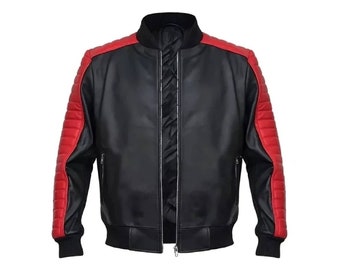 Handgefertigte Colt Seavers The Fall Guy Miami Vice inspirierte Ryan Gosling schwarze Lederjacke