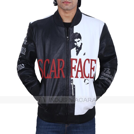 Men's Al Pacino Tony Montana Scarface Fashion Bomber Real - Etsy