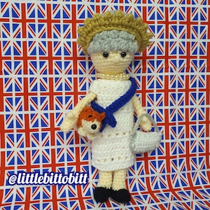Crochet Queen Elizabeth II pdf pattern