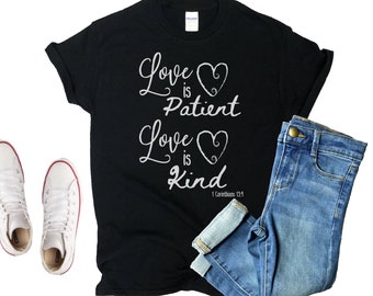 Christian Women&#39;s Shirt, Christian Clothing, Christian Apparel, Bible Verse Shirts, Religious Tee, Spiritual Shirts, Valentines Day Tshirt