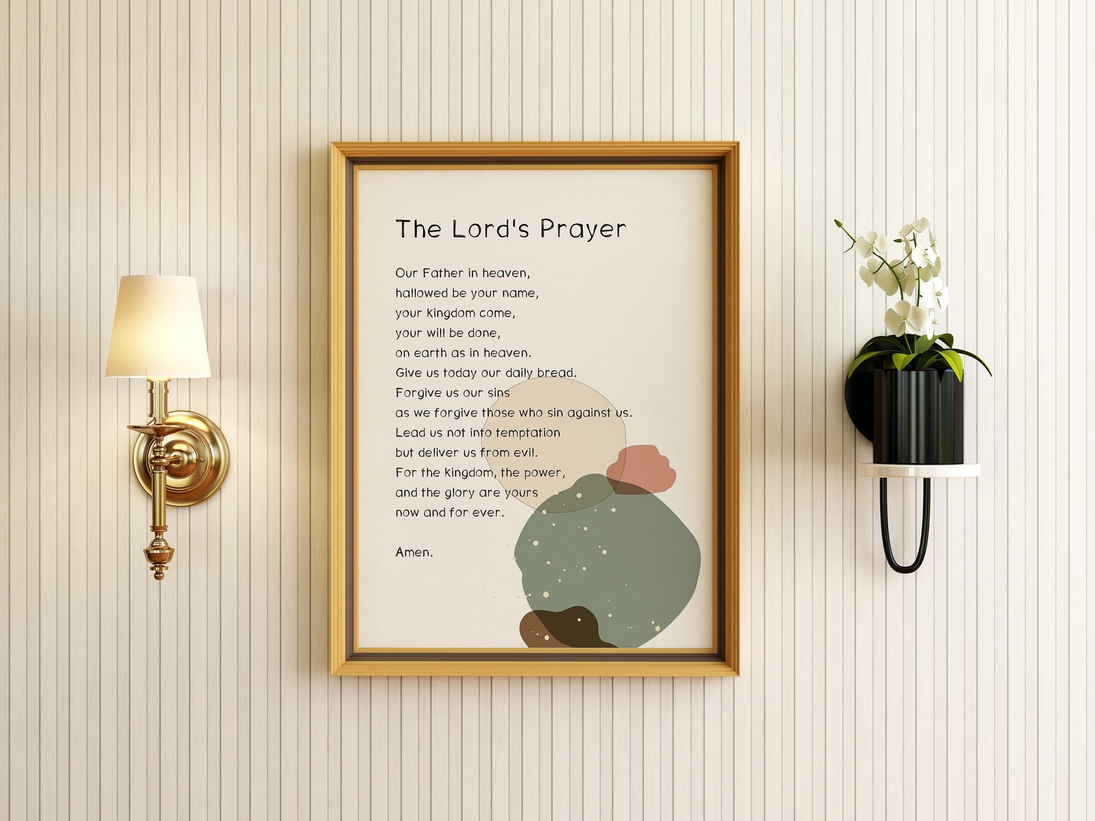The Lord's Prayer Wall Art Bible Quotes Print Downloads Etsy