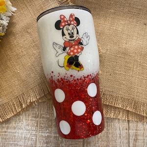 Kids Classic Tumbler with Lid and Silicone Straw - 12oz Disney Minnie Mouse Rainbows