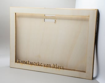 Personalized wooden picture frames for children