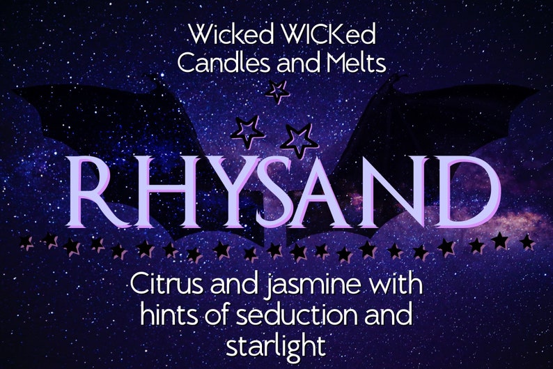 Rhysand Sarah J Maas A Court of Mist and Fury 8fl oz Soy Wax Candle