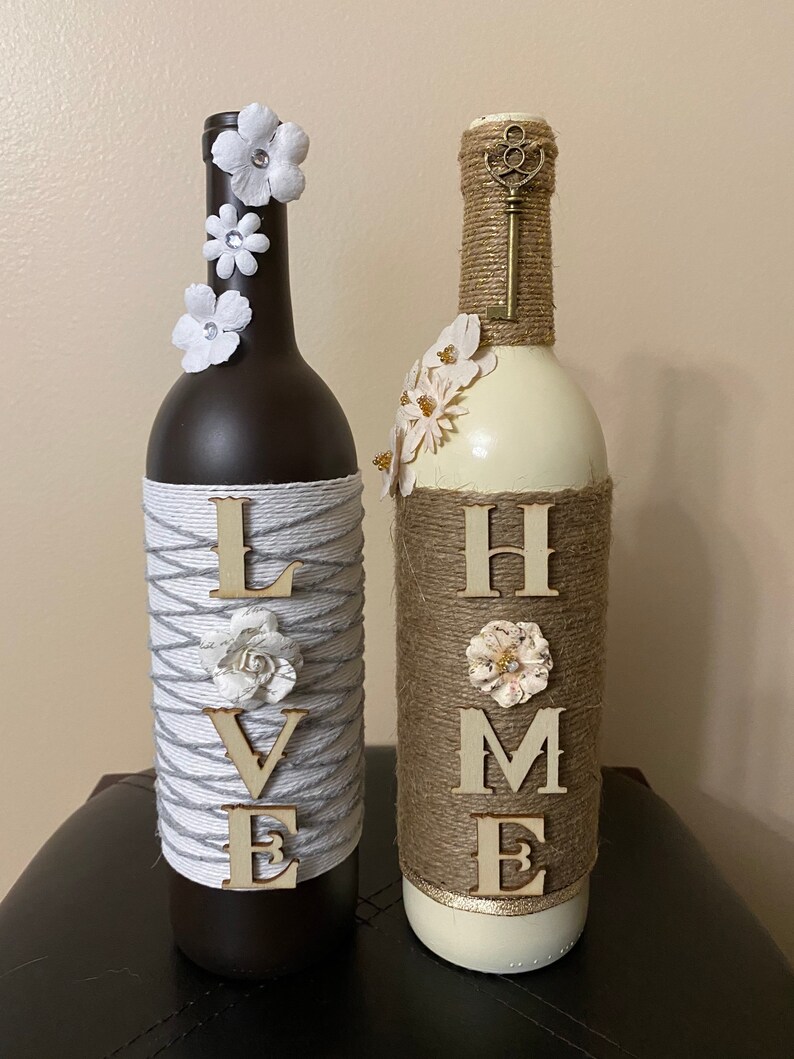 Handmade Bottle Decor Etsy