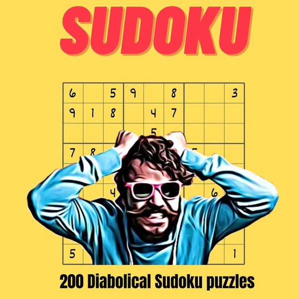 Too Hard Sudoku | Sudoku Puzzles | Printable Sudoku Puzzle | Activity Book | Digital Download