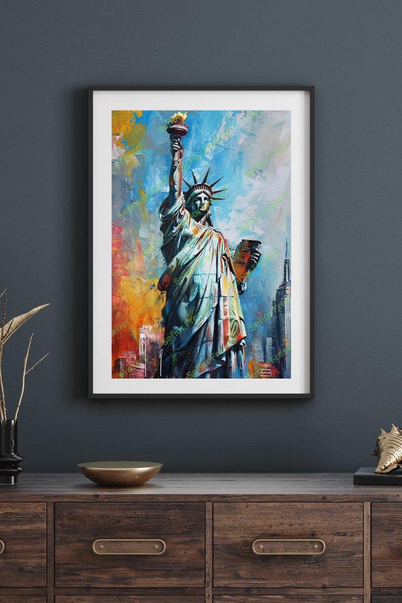 Statue of Liberty Wall Art Statue of Liberty Statue of Liberty Art