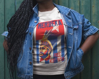 Free West Papua, Unisex T-shirt, Human Rights, Protest Tee, Tribal Design, Birthday Gift for Freedom Fighter, Papua New Guinea Gift