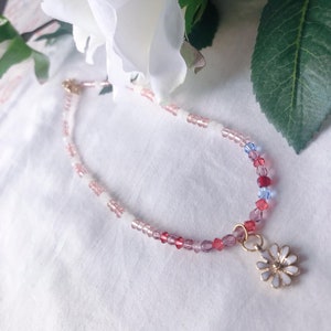 crystal necklace/beads necklace/charm necklace/pendant necklace/jewelry/accessory/body jewelry