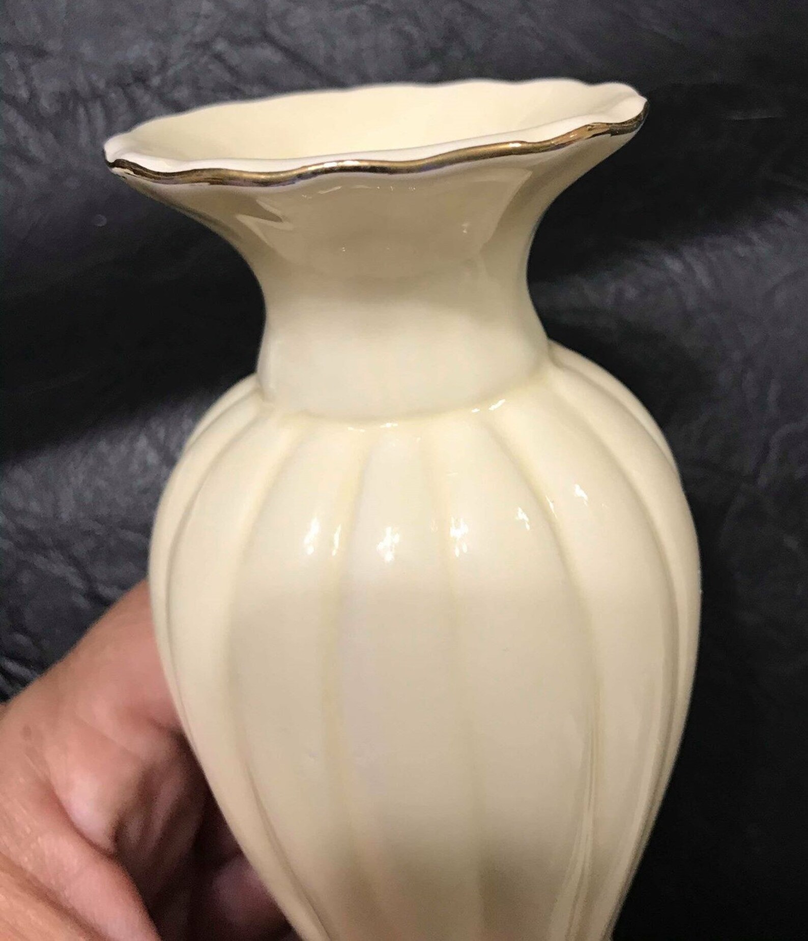 Gold Coast Ceramic Bud Vase With Gilt Trim Etsy