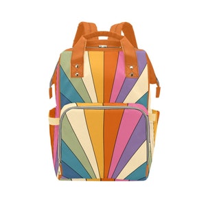 Babytas, luiertas, multifunctionele rugzak, weekendtas, retro, mamatas, mamatas, luiertas, kraamcadeau, alternatieve babytas