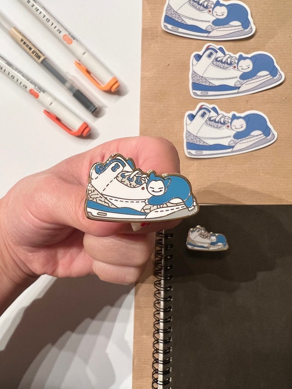 StudioKwoh Pocket Friend Sneaker Enamel Pin || Hard Enamel Pin, Cute Pin, Kawaii Pin, Anime Pin