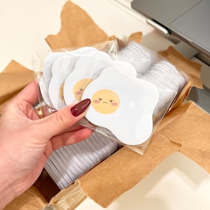 Eggy Sticky Notes || Stationery, Kawaii stationery, Memo pad, Note Pad, Sticky Notes, Cute Stationery, Kawaii, Food Stationery
