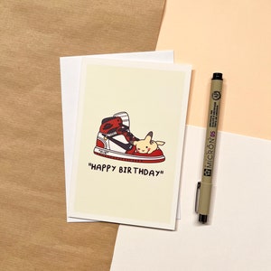 Happy Birthday Greeting Card || Cute Greeting Card, Punny Greeting Card, Asian Card, Birthday Card, Stationery, Blank Cards, Kawaii Art