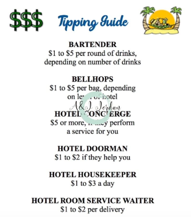 Tipping Guide. Tipping. Gratuity. Travel Tipping. Guide to Tips. How