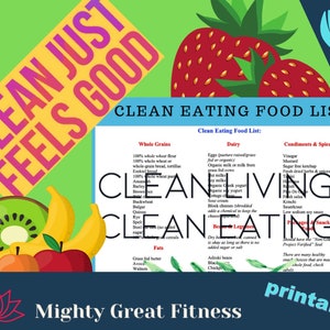 Clean Eating List, Clean Eating Shopping List, Clean Eating, Cheat ...
