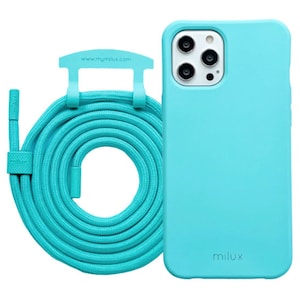 Étui pour téléphone portable avec cordon amovible, chaîne de téléphone portable milux Miami Blue iPhone Samsung