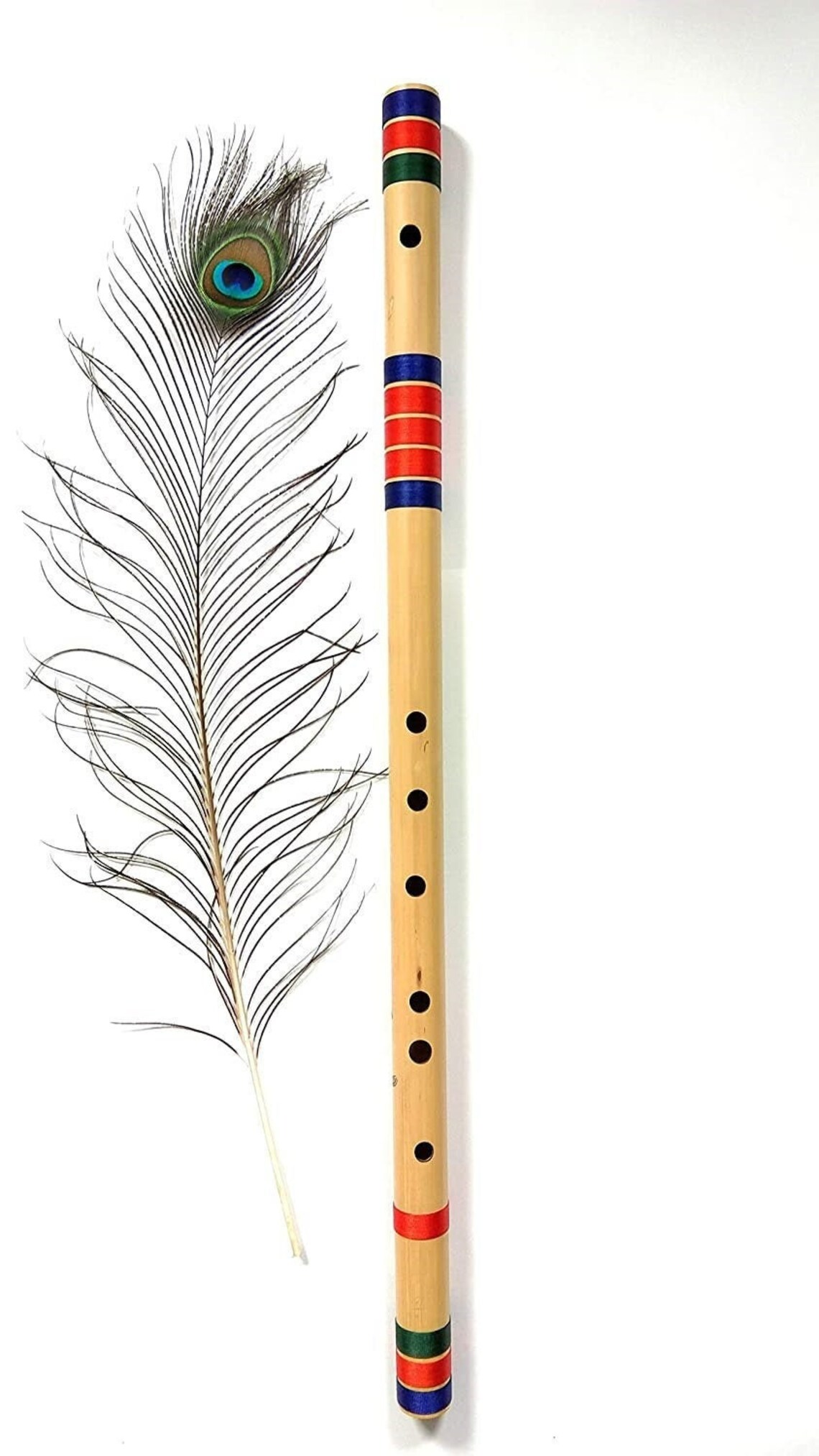 Indian Bansuri Flute D Sharp Medium / Wind Instrument/ Made of Etsy