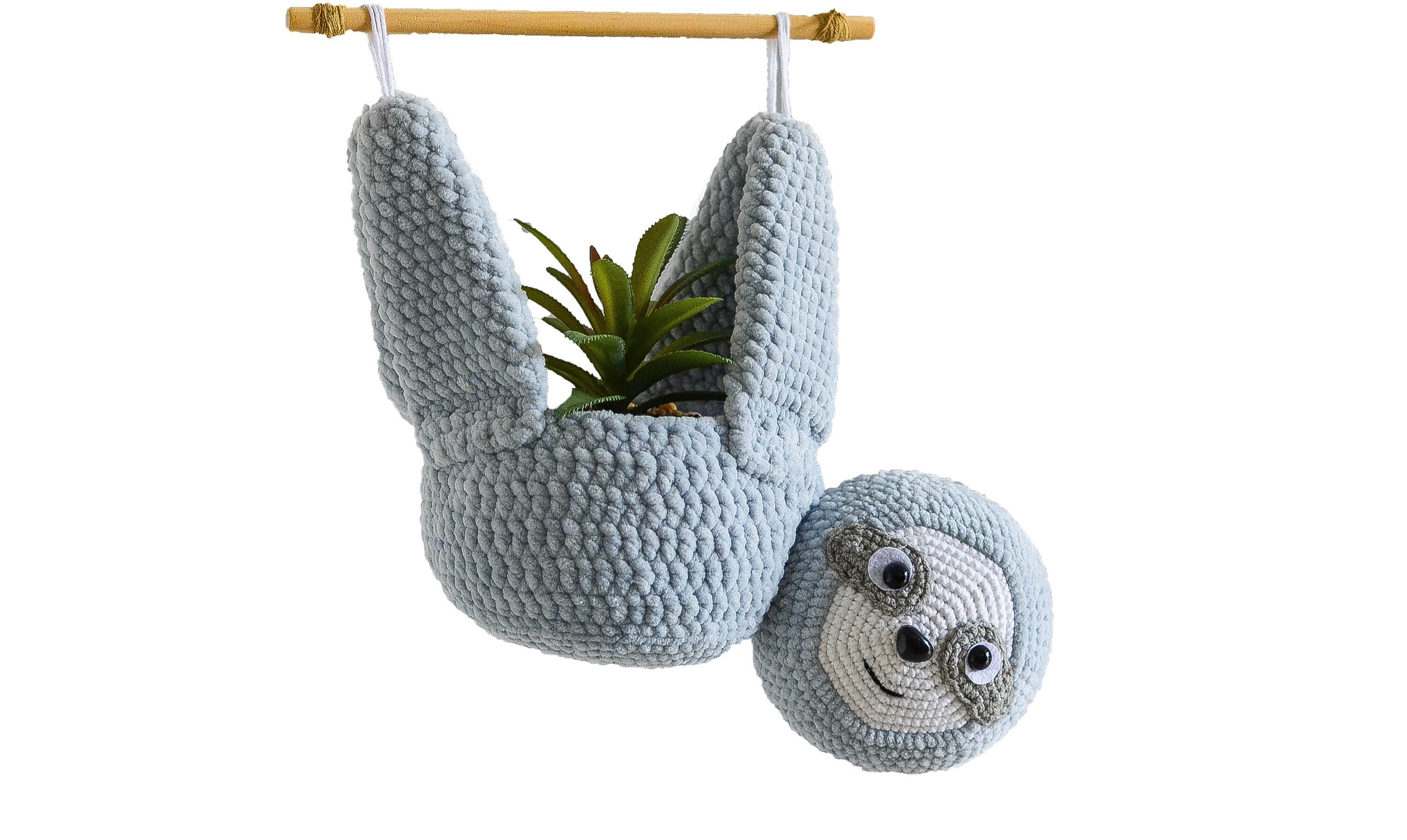 Sloth Planter Amigurumi Crochet Pattern PDF Tutorial | Etsy UK