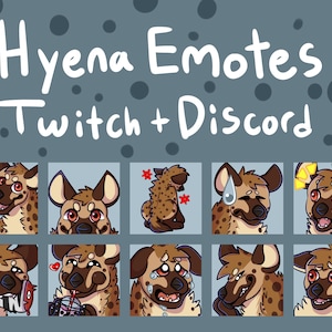 Emoticones de hiena para Twitch y Discord