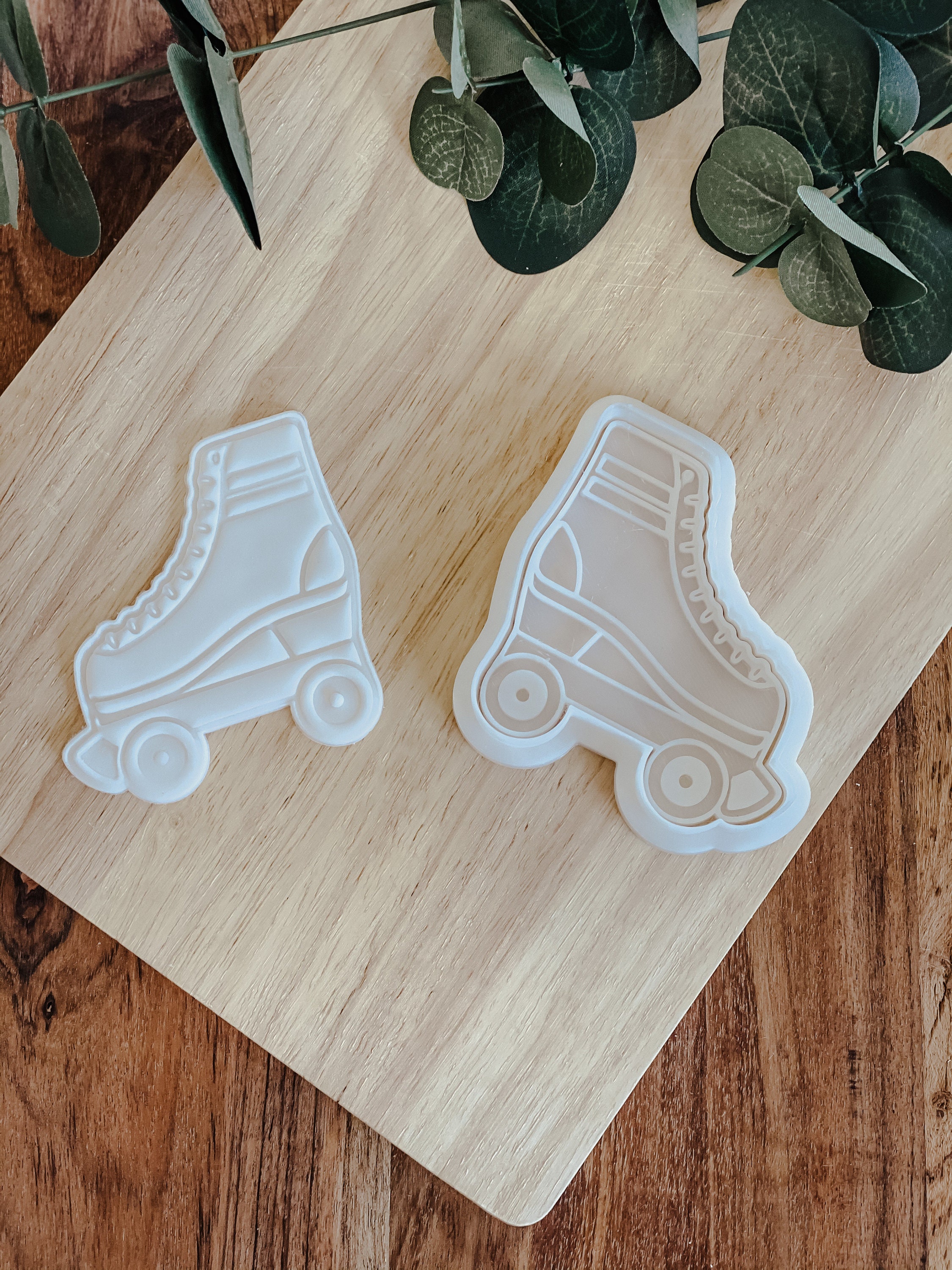 Roller Skate cookie cutter and stamp set Cookie tool Cookie Etsy