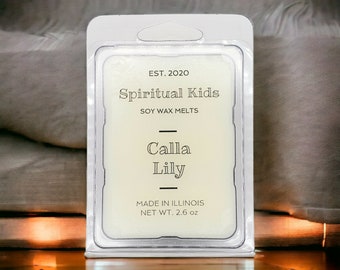 Calla Lily Soy Wax Melts 2.6oz 6ct Hand Poured with Fragrant/Essential Oils! | Floral Wax Melts | Birthday Gift | Wedding Favors |
