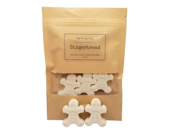 Gingerbread Soy Wax Melts: Holiday Scented, 3.2oz