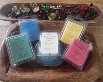 Handmade Soy Wax Melts 2 for 10 | Essential & Fragrant Oils | Floral | Nature | Food and Drink | Fruit and Spicy | FREE SHIP