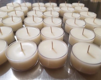 Palo Santo & Sandalwood Soy Tealights Hand Poured with Fragrant/Essential Oils | Herbal Scented Candles | Birthday Gift | Christmas Gift |