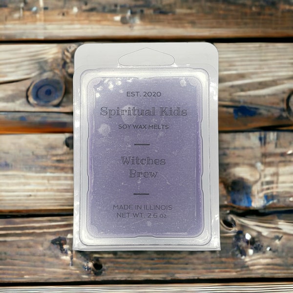 Witches Brew Soy Wax Melts 2.6oz 6ct Hand Poured with Fragrant/Essential Oils! | Witch Gift | Halloween Wax Melts | Birthday Gift |