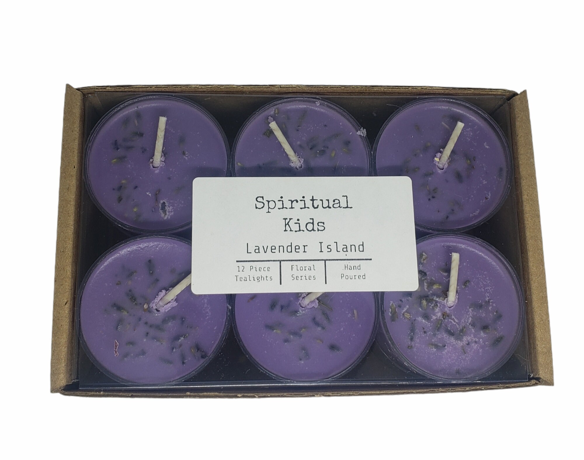 Lavender Island All Natural Soy Wax Tealights  6ct or 12ct Hand Poure…