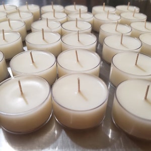 Ocean Rose Soy Tealights Hand Poured with Fragrant/Essential Oils | Floral Scent | Wedding Favors | Christmas Gift | Birthday Gift