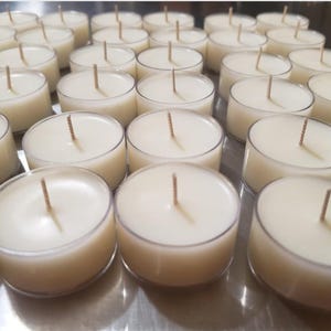 Autumn Flannel Soy Tealights: Hand Poured Fall Scented Candles
