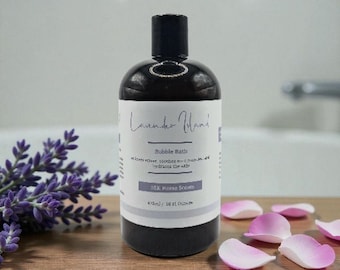 Handmade Scented Bubble Bath, Essential & Fragrant Oils (16oz)