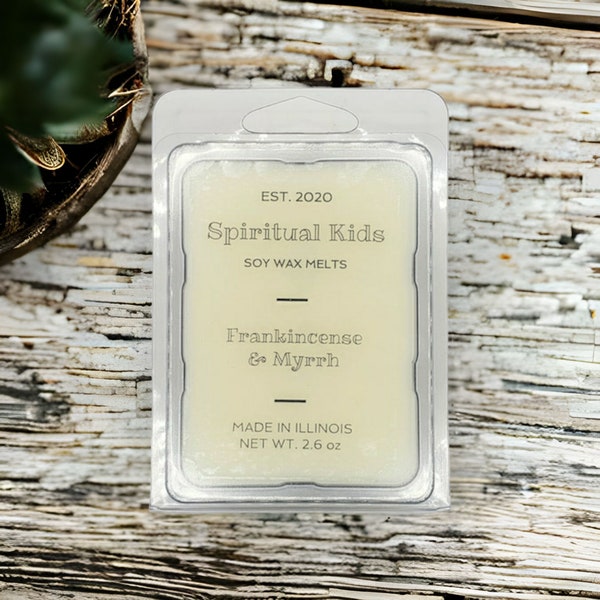 Frankincense & Myrrh 2.6oz All Natural Soy Wax Melts 6ct Hand Poured with Fragrant/Essential Oils!