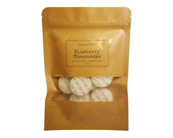 Blueberry Cheesecake Soy Wax Melts: Hand Poured, Food Scented - 3oz