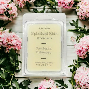 Gardenia Tuberose  Soy Wax Melts 6ct Hand Poured with Fragrant/Essential Oils! | Floral Wax Melts | Birthday Gift | Christmas Gift