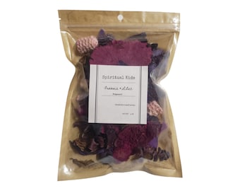 Handmade Freesia & Lilac Potpourri: Essential Oil Scented