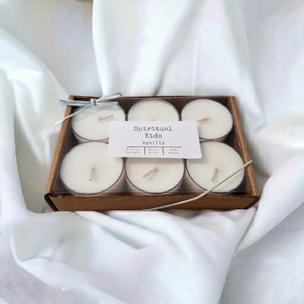 Vanilla Natural Soy Tealights Hand Poured with Fragrant/Essential Oils | Wedding Favors | Birthday Gift | Small Candles | White Tealights