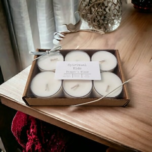 Dragon&#39;s Blood Soy Wax Tealights Hand Poured with Fragrant/Essential Oils! | Herbal Tealights | Birthday Gift | Christmas Gift