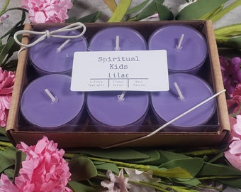 Lilac All Natural Soy Wax Tealights Hand Poured with Fragrant/Essential Oils  | Floral Scent | Wedding Favors |