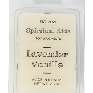 Lavender Vanilla Soy Wax Melts: Hand Poured Floral Herbal Scent 2.6oz
