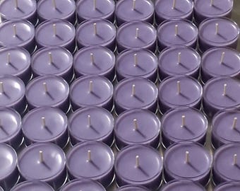 Lavender Island Soy Wax Tealights: Hand Poured Floral Scented Candles