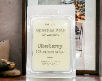 Blueberry Cheesecake Soy Wax Melts: Hand Poured, Food Scented 2.6oz