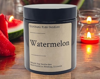 Watermelon Scented Soy Candle - Fruit Scented